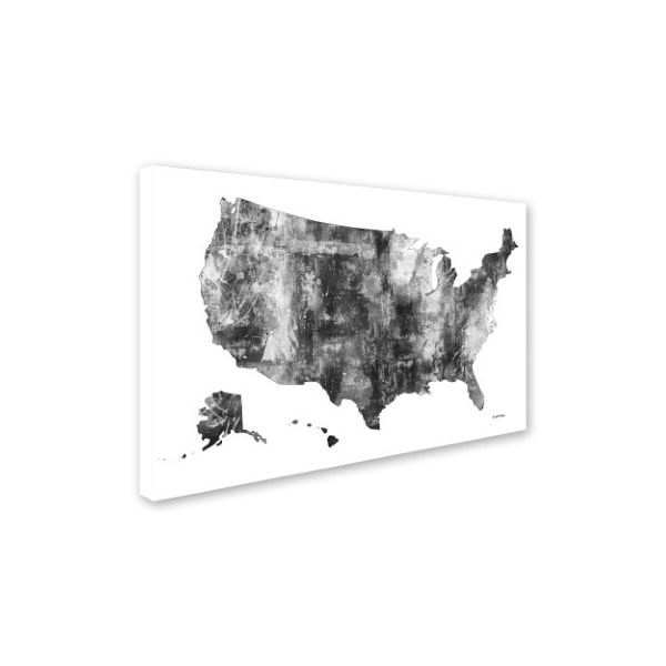 Marlene Watson 'USA Map BG-1' Canvas Art,30x47